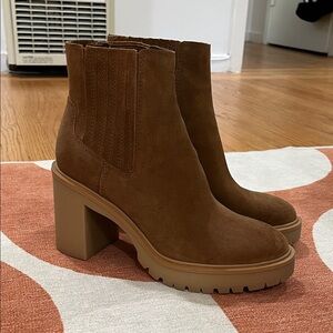 Brown Suede Ankle Boots